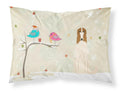 Christmas Presents between Friends Borzoi Standard Pillowcase Lightweight Super Soft Easy Care Decorative Artwork Pillowcase, Standard