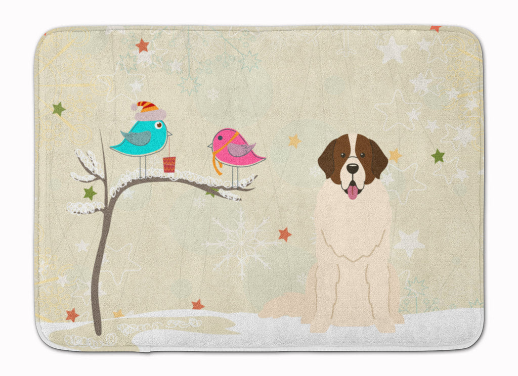 Christmas Presents between Friends Moscow Watchdog Memory Foam Kitchen Mat Machine Washable Anti-Fatigue Cushion Comfort Bath or Kitchen Rug
