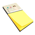 Christmas Presents between Friends Saint Bernard Watercolor Sticky Note Holder Refillable Dispenser Desk Accessory 3x3 Pad Gift