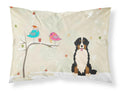 Christmas Presents between Friends Bernese Mountain Dog Standard Pillowcase Lightweight Super Soft Easy Care Decorative Artwork Pillowcase, Standard