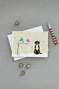 Christmas Presents between Friends Greater Swiss Mountain Dog Greeting Cards Pack of 8 Blank Cards with Envelopes Whimsical A7 Size 5x7
