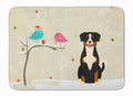 Christmas Presents between Friends Entlebucher Memory Foam Kitchen Mat Machine Washable Anti-Fatigue Cushion Comfort Bath or Kitchen Rug