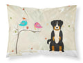 Christmas Presents between Friends Appenzeller Sennenhund Standard Pillowcase Lightweight Super Soft Easy Care Decorative Artwork Pillowcase, Standard