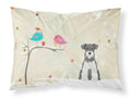 Christmas Presents between Friends Schnauzer - Salt and Pepper Standard Pillowcase Lightweight Super Soft Easy Care Decorative Artwork Pillowcase, Standard