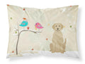 Christmas Presents between Friends Labrador Retriever - Yellow Standard Pillowcase Lightweight Super Soft Easy Care Decorative Artwork Pillowcase, Standard
