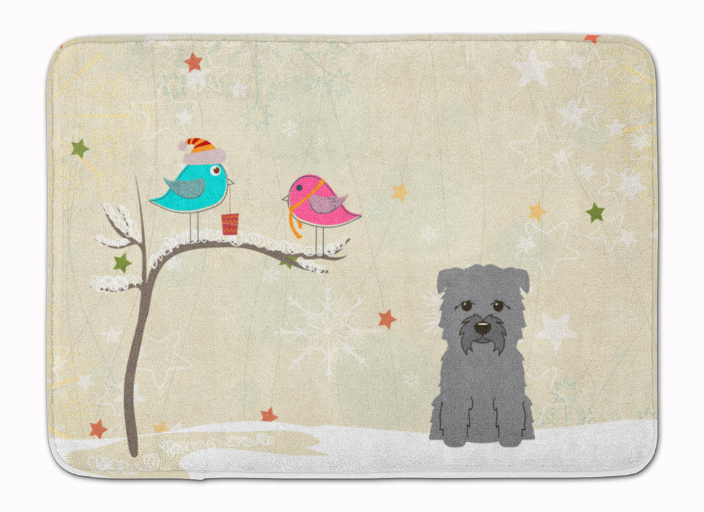Christmas Presents between Friends Glen of Imal - Grey Memory Foam Kitchen Mat Machine Washable Anti-Fatigue Cushion Comfort Bath or Kitchen Rug