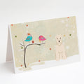 Christmas Presents between Friends Wheaten Terrier Greeting Cards Pack of 8 Blank Cards with Envelopes Whimsical A7 Size 5x7