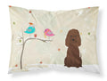 Christmas Presents between Friends Water Spaniel Standard Pillowcase Lightweight Super Soft Easy Care Decorative Artwork Pillowcase, Standard