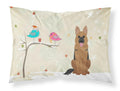 Christmas Presents between Friends German Shepherd Standard Pillowcase Lightweight Super Soft Easy Care Decorative Artwork Pillowcase, Standard