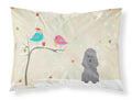 Christmas Presents between Friends Poodle - Silver Standard Pillowcase Lightweight Super Soft Easy Care Decorative Artwork Pillowcase, Standard