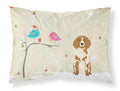 Christmas Presents between Friends Brittany Standard Pillowcase Lightweight Super Soft Easy Care Decorative Artwork Pillowcase, Standard
