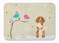 Christmas Presents between Friends Brittany Memory Foam Kitchen Mat Machine Washable Anti-Fatigue Cushion Comfort Bath or Kitchen Rug