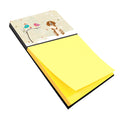 Christmas Presents between Friends Brittany Watercolor Sticky Note Holder Refillable Dispenser Desk Accessory 3x3 Pad Gift