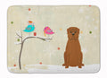 Christmas Presents between Friends Dogue de Bourdeaux Memory Foam Kitchen Mat Machine Washable Anti-Fatigue Cushion Comfort Bath or Kitchen Rug