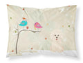 Christmas Presents between Friends Bichon Frise Standard Pillowcase Lightweight Super Soft Easy Care Decorative Artwork Pillowcase, Standard