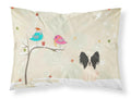 Christmas Presents between Friends Papillon - Black and White Standard Pillowcase Lightweight Super Soft Easy Care Decorative Artwork Pillowcase, Standard