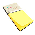 Christmas Presents between Friends Papillon - Sable and White Watercolor Sticky Note Holder Refillable Dispenser Desk Accessory 3x3 Pad Gift