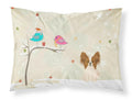 Christmas Presents between Friends Papillon Standard Pillowcase Lightweight Super Soft Easy Care Decorative Artwork Pillowcase, Standard