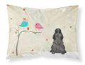 Christmas Presents between Friends Cocker Spaniel - Black Standard Pillowcase Lightweight Super Soft Easy Care Decorative Artwork Pillowcase, Standard