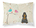Christmas Presents between Friends Cocker Spaniel - Black and Tan Standard Pillowcase Lightweight Super Soft Easy Care Decorative Artwork Pillowcase, Standard