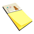 Christmas Presents between Friends Cocker Spaniel - Red Watercolor Sticky Note Holder Refillable Dispenser Desk Accessory 3x3 Pad Gift