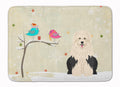 Christmas Presents between Friends Old English Sheepdog Memory Foam Kitchen Mat Machine Washable Anti-Fatigue Cushion Comfort Bath or Kitchen Rug