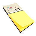 Christmas Presents between Friends Old English Sheepdog Watercolor Sticky Note Holder Refillable Dispenser Desk Accessory 3x3 Pad Gift
