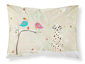 Christmas Presents between Friends Dalmatian Standard Pillowcase Lightweight Super Soft Easy Care Decorative Artwork Pillowcase, Standard