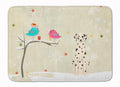Christmas Presents between Friends Dalmatian Memory Foam Kitchen Mat Machine Washable Anti-Fatigue Cushion Comfort Bath or Kitchen Rug
