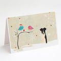 Christmas Presents between Friends Fox Terrier - Smooth Greeting Cards Pack of 8 Blank Cards with Envelopes Whimsical A7 Size 5x7