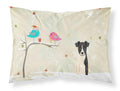 Christmas Presents between Friends Fox Terrier - Smooth Standard Pillowcase Lightweight Super Soft Easy Care Decorative Artwork Pillowcase, Standard
