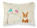 Christmas Presents between Friends Corgi Standard Pillowcase Lightweight Super Soft Easy Care Decorative Artwork Pillowcase, Standard
