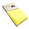 Christmas Presents between Friends Pekingese - Black and White Watercolor Sticky Note Holder Refillable Dispenser Desk Accessory 3x3 Pad Gift