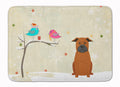 Christmas Presents between Friends Chinese Chongqing Dog Memory Foam Kitchen Mat Machine Washable Anti-Fatigue Cushion Comfort Bath or Kitchen Rug