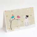 Christmas Presents between Friends Boxer - White Greeting Cards Pack of 8 Blank Cards with Envelopes Whimsical A7 Size 5x7