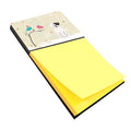 Christmas Presents between Friends Boxer - White Watercolor Sticky Note Holder Refillable Dispenser Desk Accessory 3x3 Pad Gift