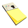 Christmas Presents between Friends Dachshund - Wire - Black Watercolor Sticky Note Holder Refillable Dispenser Desk Accessory 3x3 Pad Gift