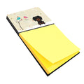 Christmas Presents between Friends Dachshund - Black and Tan Watercolor Sticky Note Holder Refillable Dispenser Desk Accessory 3x3 Pad Gift