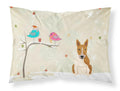 Christmas Presents between Friends Bull Terrier - Red and White Standard Pillowcase Lightweight Super Soft Easy Care Decorative Artwork Pillowcase, Standard