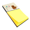 Christmas Presents between Friends Chow Chow - Red Watercolor Sticky Note Holder Refillable Dispenser Desk Accessory 3x3 Pad Gift