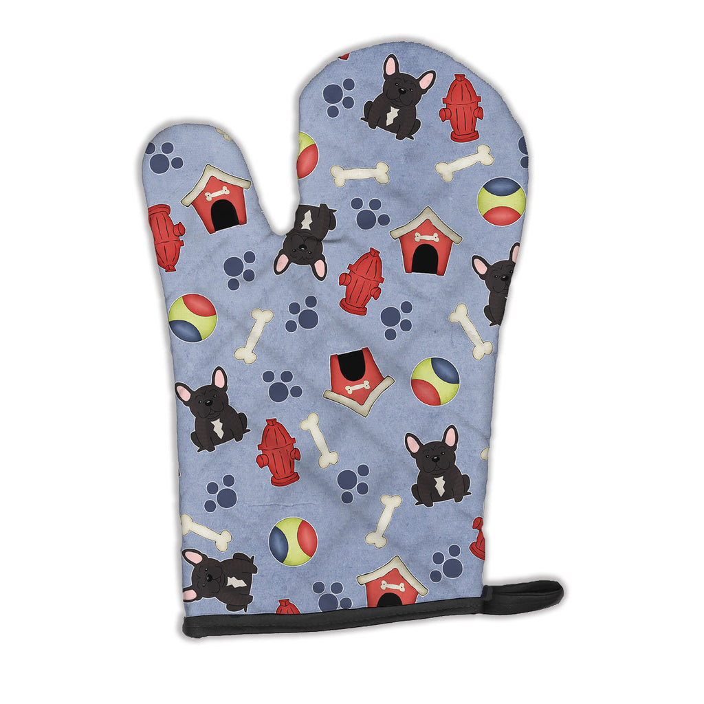 Dog House Collection French Bulldog Brindle Oven Mitt Heat Resistant Thick Oven Mitt for Hot Pans and Oven, Kitchen Mitt Protect Hands, Cooking Baking Glove