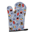 Dog House Collection French Bulldog Brown Oven Mitt Heat Resistant Thick Oven Mitt for Hot Pans and Oven, Kitchen Mitt Protect Hands, Cooking Baking Glove
