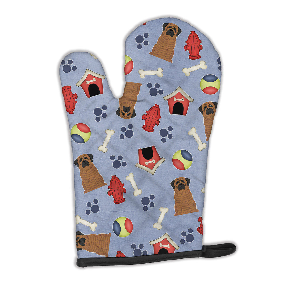 Dog House Collection Mastiff Brindle Oven Mitt Heat Resistant Thick Oven Mitt for Hot Pans and Oven, Kitchen Mitt Protect Hands, Cooking Baking Glove