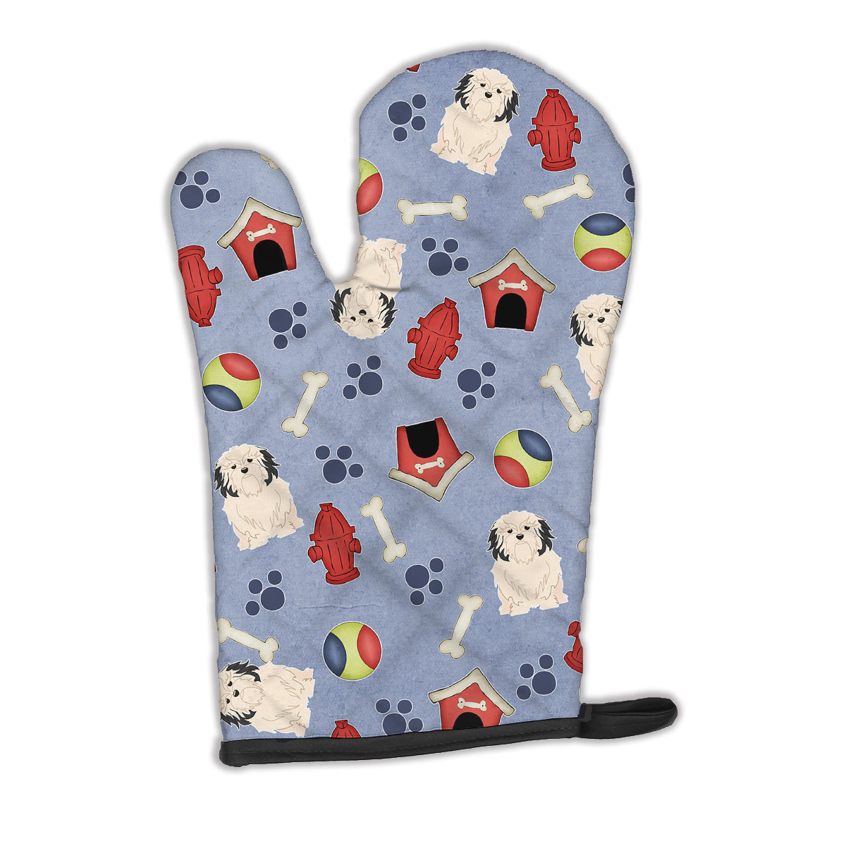 Dog House Collection Lowchen Oven Mitt Heat Resistant Thick Oven Mitt for Hot Pans and Oven, Kitchen Mitt Protect Hands, Cooking Baking Glove