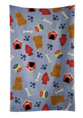 Dog House Collection Norwich Terrier Kitchen Towel Velour Plush Front and Cotton Loop Back Machine Washable