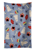 Dog House Collection South Russian Sheepdog Kitchen Towel Velour Plush Front and Cotton Loop Back Machine Washable