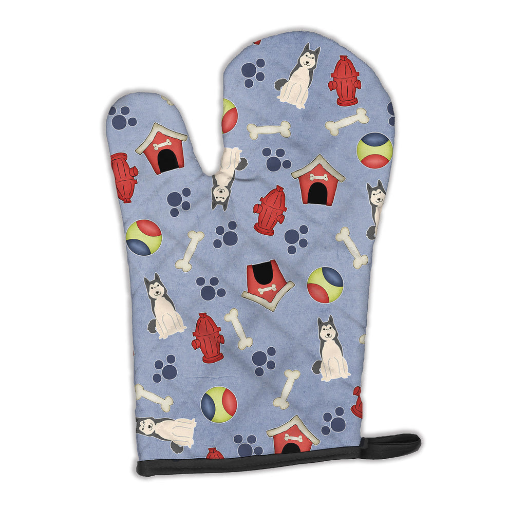 Dog House Collection West Siberian Laika Spitz Oven Mitt Heat Resistant Thick Oven Mitt for Hot Pans and Oven, Kitchen Mitt Protect Hands, Cooking Baking Glove
