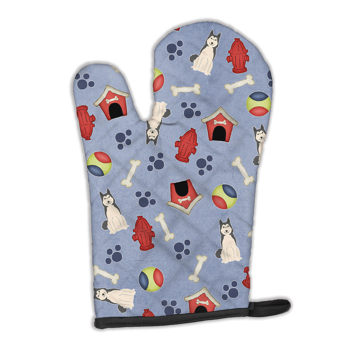 Dog House Collection West Siberian Laika Spitz Oven Mitt Heat Resistant Thick Oven Mitt for Hot Pans and Oven, Kitchen Mitt Protect Hands, Cooking Baking Glove