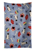 Dog House Collection Russo-European Laika Spitz Kitchen Towel Velour Plush Front and Cotton Loop Back Machine Washable