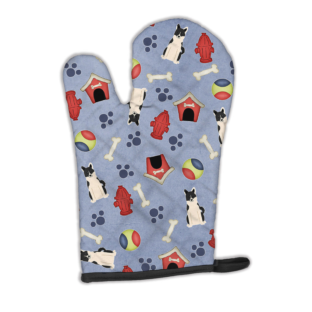 Dog House Collection Russo-European Laika Spitz Oven Mitt Heat Resistant Thick Oven Mitt for Hot Pans and Oven, Kitchen Mitt Protect Hands, Cooking Baking Glove